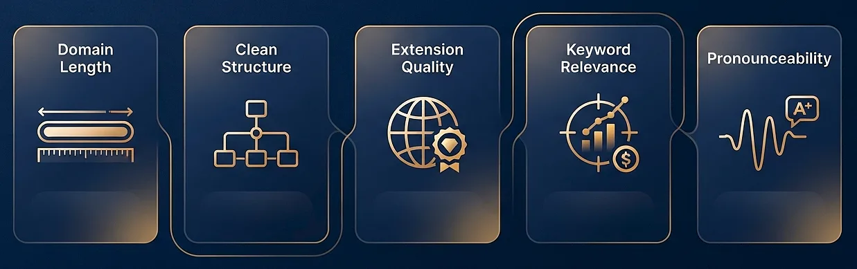 Premium Domain Name Value Factors